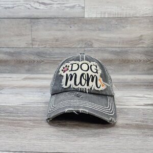 Dog Mom Cap Hat Adult Womens Distressed  Adjustable StrapBack Relaxed Wear☆
